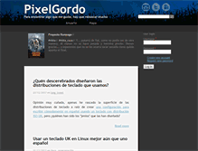 Tablet Screenshot of pixelgordo.com